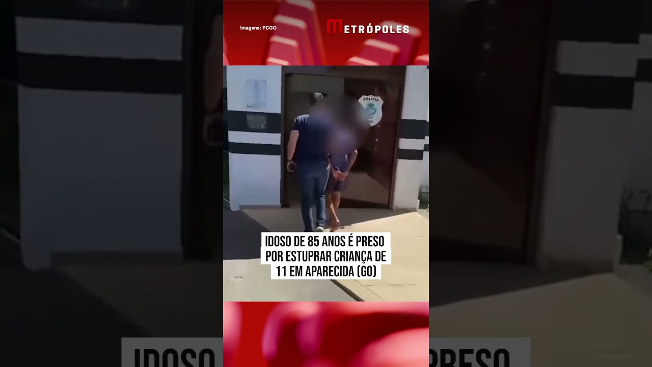 Idoso de 85 anos é preso por estuprar criança de 11 em Aparecida GO