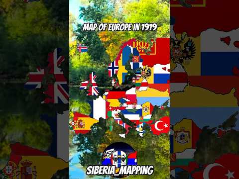 map of europe in 1919 #map #geography #geographythroughmaps #europe #mapping #mapper #history