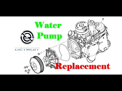 Replacing a Water Pump in a Detroit DD Engine