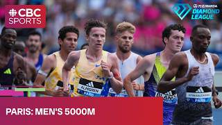 Men's 5000m (with cut-aways) at Diamond League meet in Paris | #CBCSports