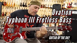 Video thumbnail for Ovation Typhoon III Fretless Bass | Guitar of the Day by Normans Rare Guitars