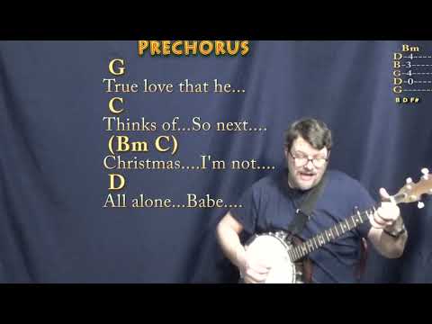 Santa Tell Me (Ariana Grande) Banjo Cover Lesson in G with Chords/Lyrics