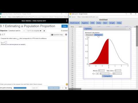 Computing Z_(alpha over 2)