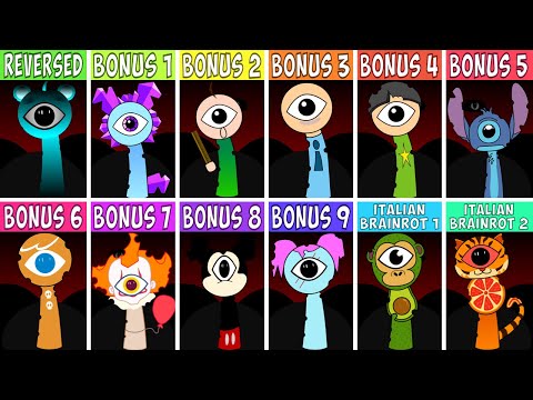 EVERY OC & BONUS Characters From Sprunki Reversed