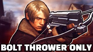 Resident Evil 4 but I can only use the worst weapo