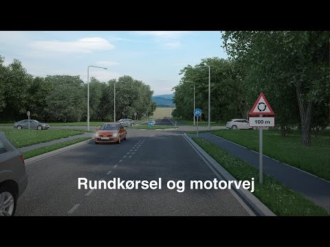 Rundkørsel og motorvej regler - Generhvervelse af kørekort (TRAFIKTESTEN.DK)