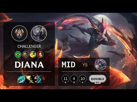 Diana Mid vs Kassadin - BR Challenger Patch 10.18