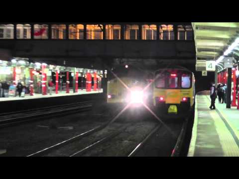 37605/20305 with 37609 DIT 6K73 Sellafield - Crewe flasks 30th September 2013