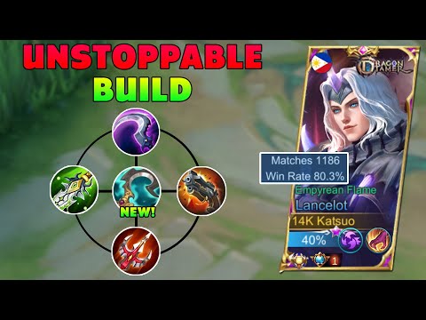 LANCELOT NEW UNSTOPPABLE BUILD & MOST HIGH DAMAGE BUILD!🔥 NO ONE CAN STOP ME!!