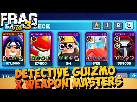 FRAG Pro Shooter Vol.3 - Detective Guizmo x Weapon Masters🔥Gameplay🔥(iOS,Android)