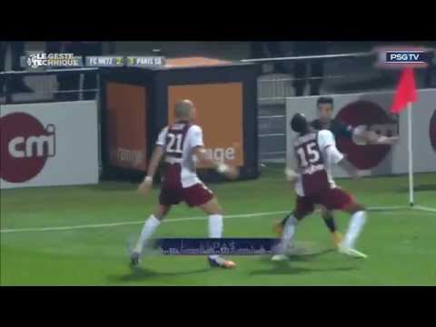 Le geste technique de Javier Pastore VS Metz.