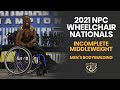 Incomplete Middleweight - 2021 NPC Wheelchair Nationals