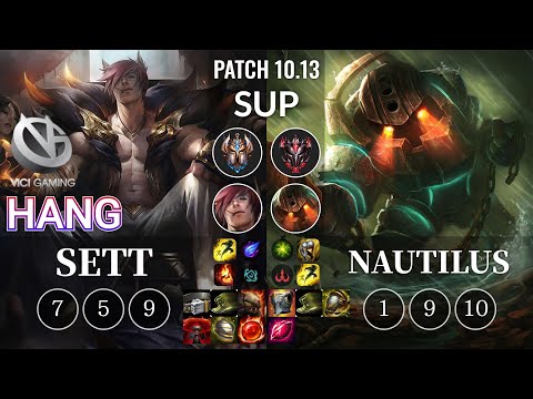 VG Hang Sett vs Nautilus Sup - KR Patch 10.13
