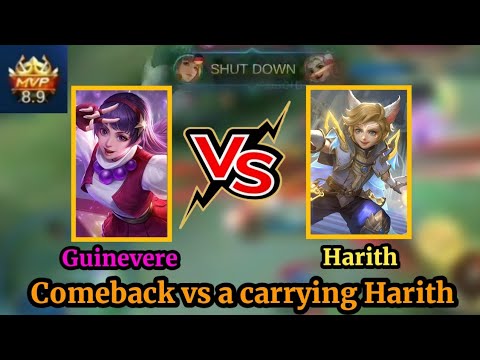 Guinevere Comeback VS Carrying Harith! /Mobile Legends Guinevere KOF Gameplay