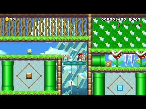 草原を楽しく駆け抜けるロングSpeed Run ♪ ~100sec~ by ☆★あお★☆ 🍄 Super Mario Maker 2 #ahg 😶 No Commentary