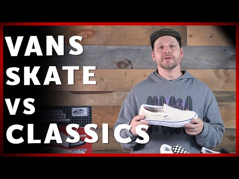 Part of a video titled Vans Classics vs Skate Classics - YouTube