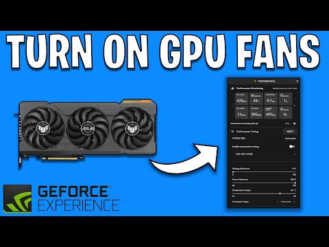 How To Turn On GPU Fans Using Nvidia Experience | Change Fan Speed On Nvidia Graphics Card
