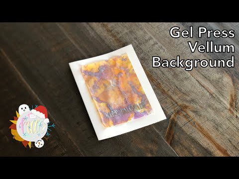 Gel Press Vellum Background - Week 1: 12 Weeks of Holiday Card Making 2021