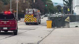 Manchester NH Truck 6 Engine 11 (using Engine 13) Car 2 responding to an odor of gas 9/23/2025