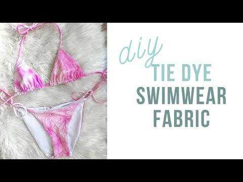 How to Tie Dye Swimwear Fabric