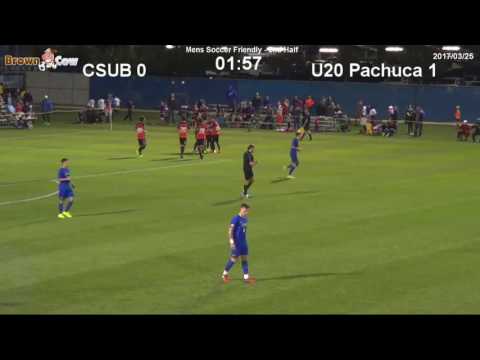20170325 CSU Bakersfield Mens Soccer v Pachuca U20  Highlights
