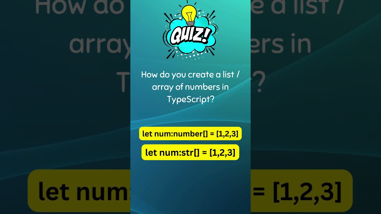 Test Your TypeScript Skills! Beginner-Friendly Quiz Challenge #typescript #quiz