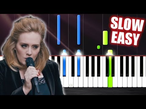 Adele - When We Were Young - SLOW EASY Piano Tutorial by PlutaX