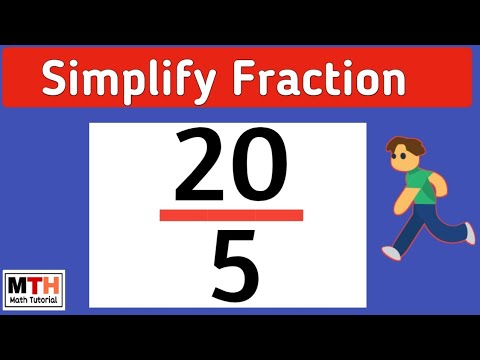 Simplify the fraction 20/5 | 20/5 Simplified | Simplifying fractions