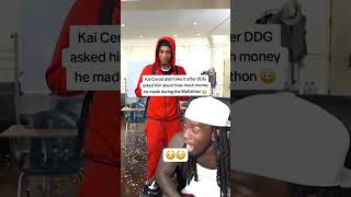 Kai Cenat didn't like it after DDG asked him about how much money he made during the Mafiathon 😳