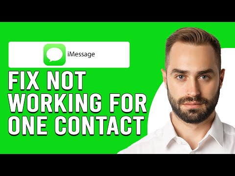 Why Is Imessage Not Working For One Contact