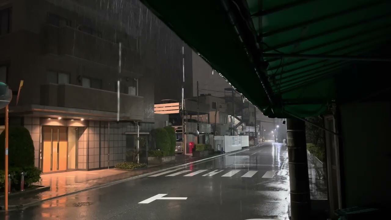 ASMR Japan Relaxing Late Night Rain 2026.03.28 Ambience Sound Sleep Meditate Relax Peace Tokyo