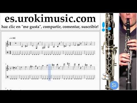 Como Tocar Clarinete Clean Bandit - Rockabye ft Sean Paul Anne-Marie Tablatura Parte#1 ejercicios