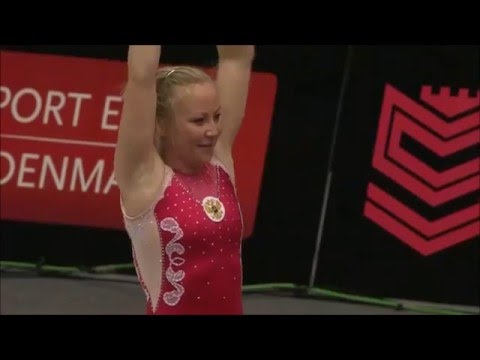Anna Korobeinikova RUS run 1 2015 Tumbling World Final
