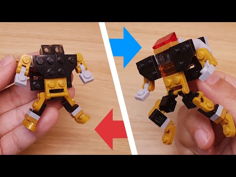 Micro LEGO brick transformer mech - Power Guard  #LEGO #MOC #mech #レゴ #レゴ変形ロボ #레고변신로봇