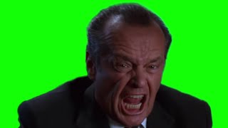 Mars Attacks! Jack Nicholson "shut up!" green screen