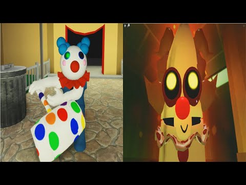NEW PIGGY CLOWNY VS BANANA CLOWNY JUMPSCARE