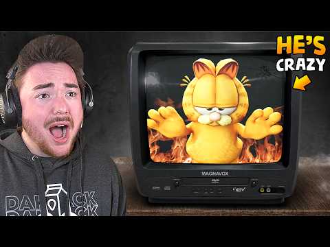 PLAYING THE GARFIELD HORROR GAME… (its so crazy)