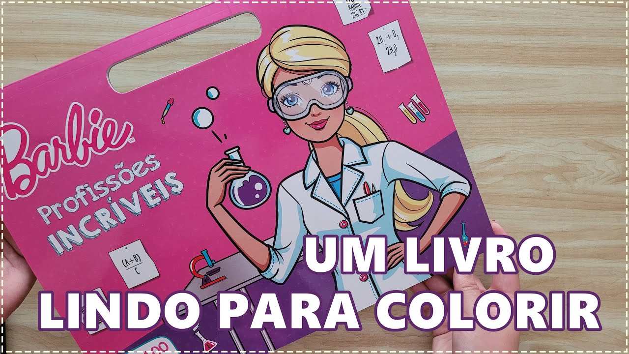 REVIEW Livro para Colorir Barbie Profissões Incríveis