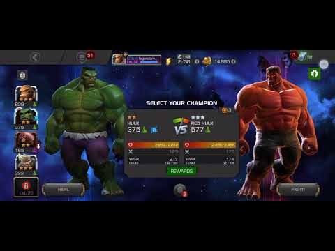 3 star RED HULK Vs 2 star HULK [IMMORTAL]