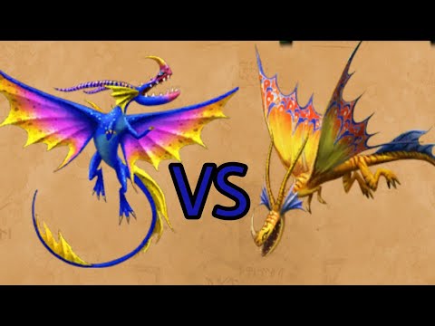 Death Song VS Dazzlesing - The battle of exclusive Slithersongs - Dragons:Rise of Berk