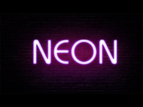 Photoshop tutorial How to create a realistic neon light text effect in adobe photoshop cc 2017
