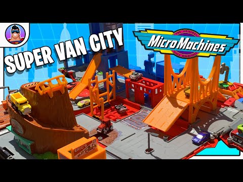 SUPER VAN CITY Micro Machines  |  TRANSFORMING CITY Playset 2020