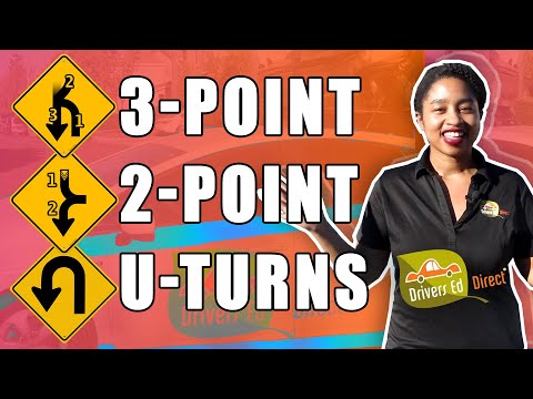 Three-Point (3-Point) & Two-Point (2-Point) Turns: Learn to Turn Around When You Can't Do a U-turn!