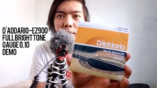 Video thumbnail for D'Addario EZ900 - Acoustic Guitar Strings - Extra Light Gauge - Gauge 10 - Demo by Jad De Jesus