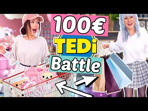 100€ und 1 Stunde Zeit bei TEDI Shopping Challenge 🛍 BFF Battle | ViktoriaSarina