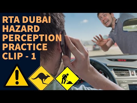 RTA DUBAI HAZARD PERCEPTION PRACTICE  CLIP - 1 🚘💥🚗