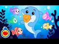 Five Little Fish Song Count To Five With Baby Shark Nursery Rhymes Kids Songs By Plim Plim