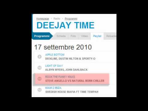 STEVE ANGELLO vs N.B.C - Rock the funky knas (Alex berti mash up) at DEEJAY TIME 17-09-2010