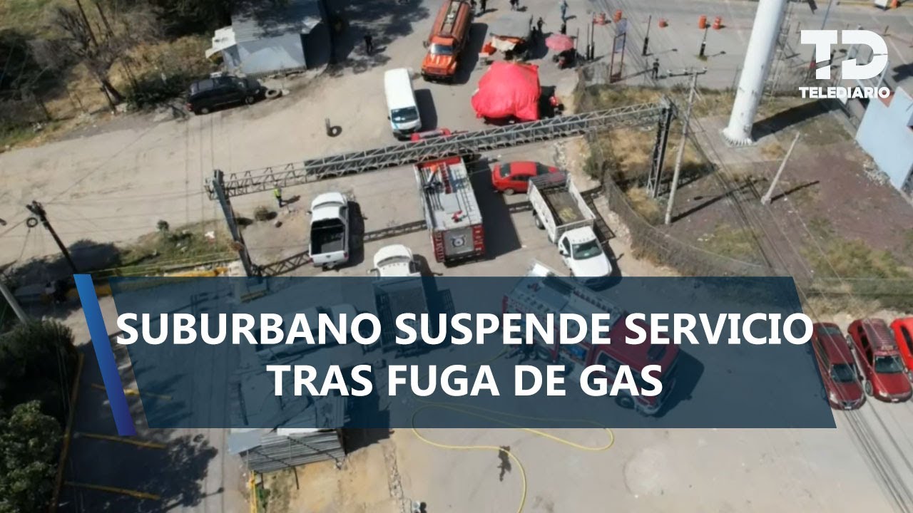 Tren Suburbano suspende servicio por fuga de gas en Lechería; emergencias ya trabajan en la zona