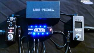 Video thumbnail for Fame Mini pedal Flanger LEF-312, Tuner LT-901, Mini Power LEF-329 by Guitariste.com